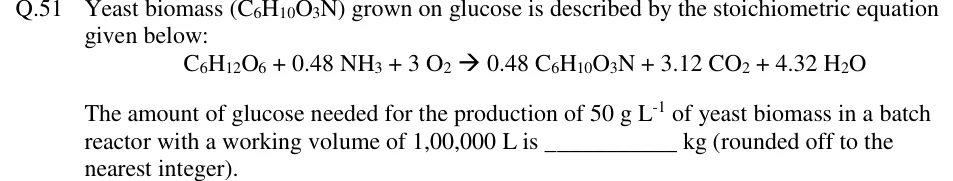 GATE 2019 BT question 51