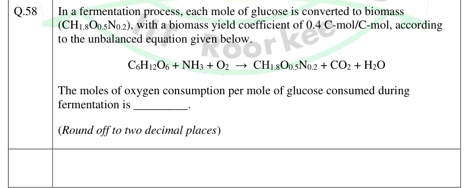 GATE 2025 BT question 58