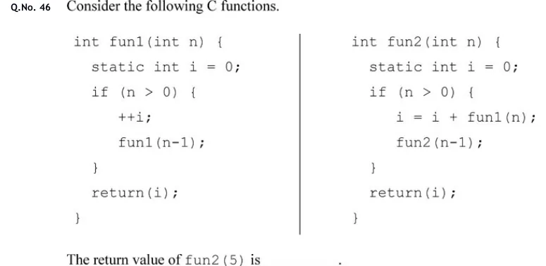 GATE 2020 CS question 46