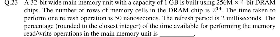 GATE 2018 CS question 23