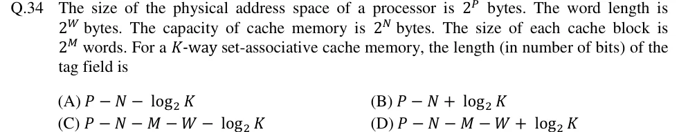 GATE 2018 CS question 34