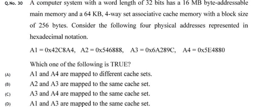 GATE 2020 CS question 30