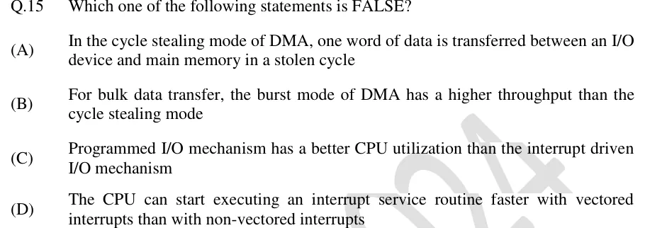 GATE 2024 CS1 question 15