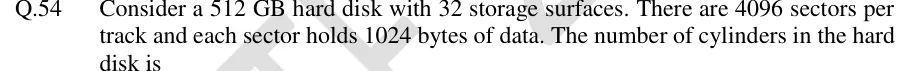 GATE 2024 CS1 question 54