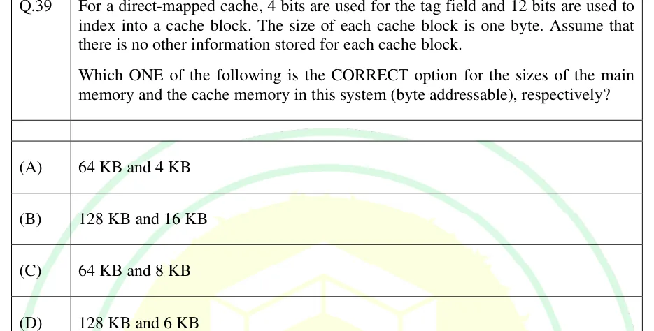 GATE 2025 CS2 question 39