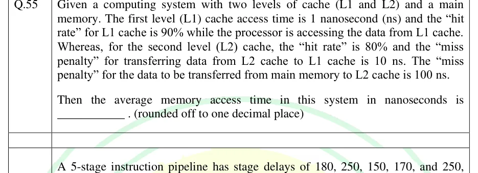GATE 2025 CS2 question 55