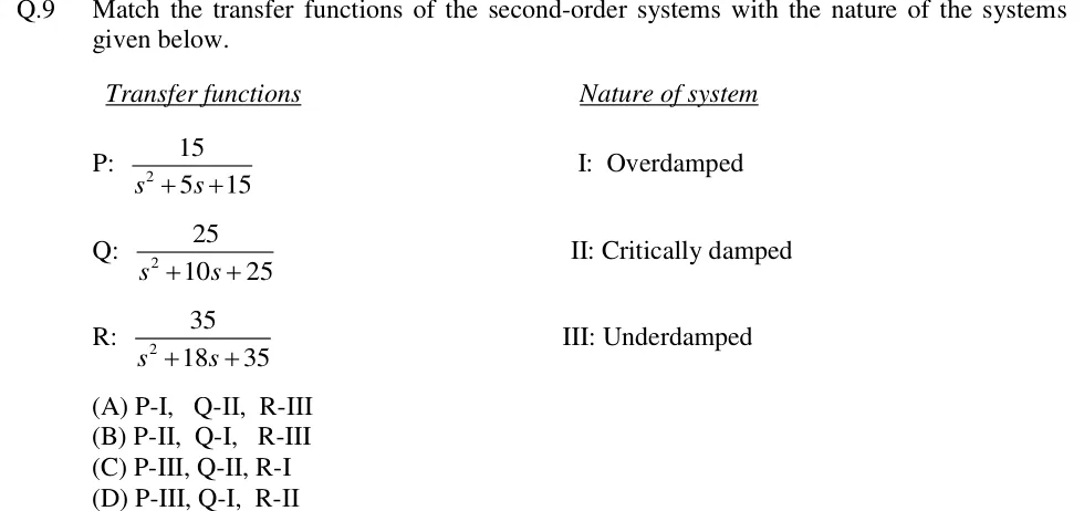 GATE 2018 EE question 9