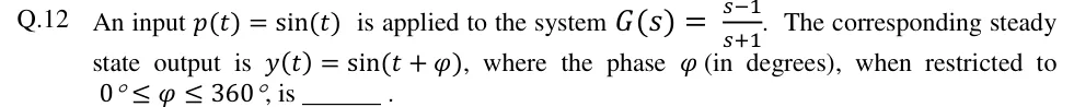 GATE 2018 IN question 12