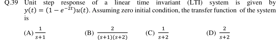 GATE 2018 IN question 39