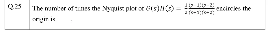 GATE 2023 IN question 25