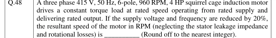 GATE 2023 EE question 48