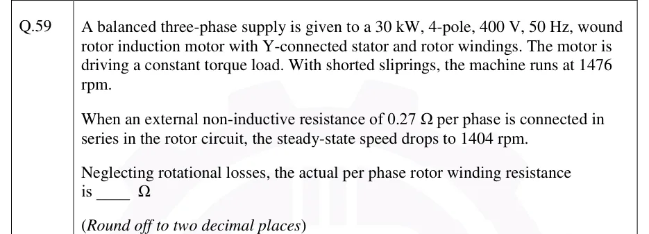 GATE 2026 EE question 59