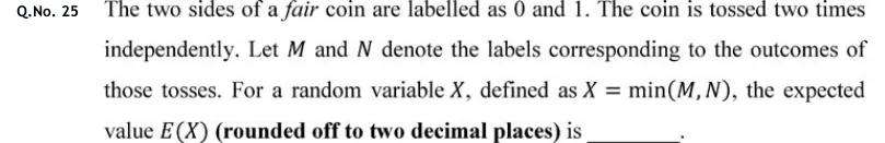 GATE 2020 EC question 25