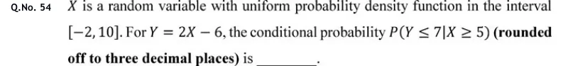 GATE 2020 EC question 54