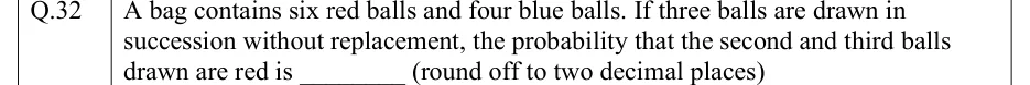 GATE 2022 IN question 32