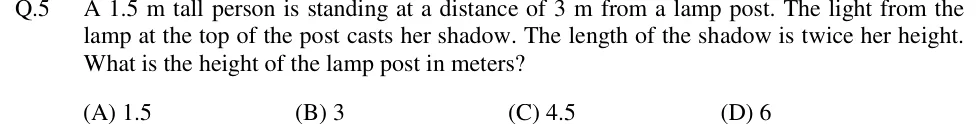 GATE 2018 EC GA question 5