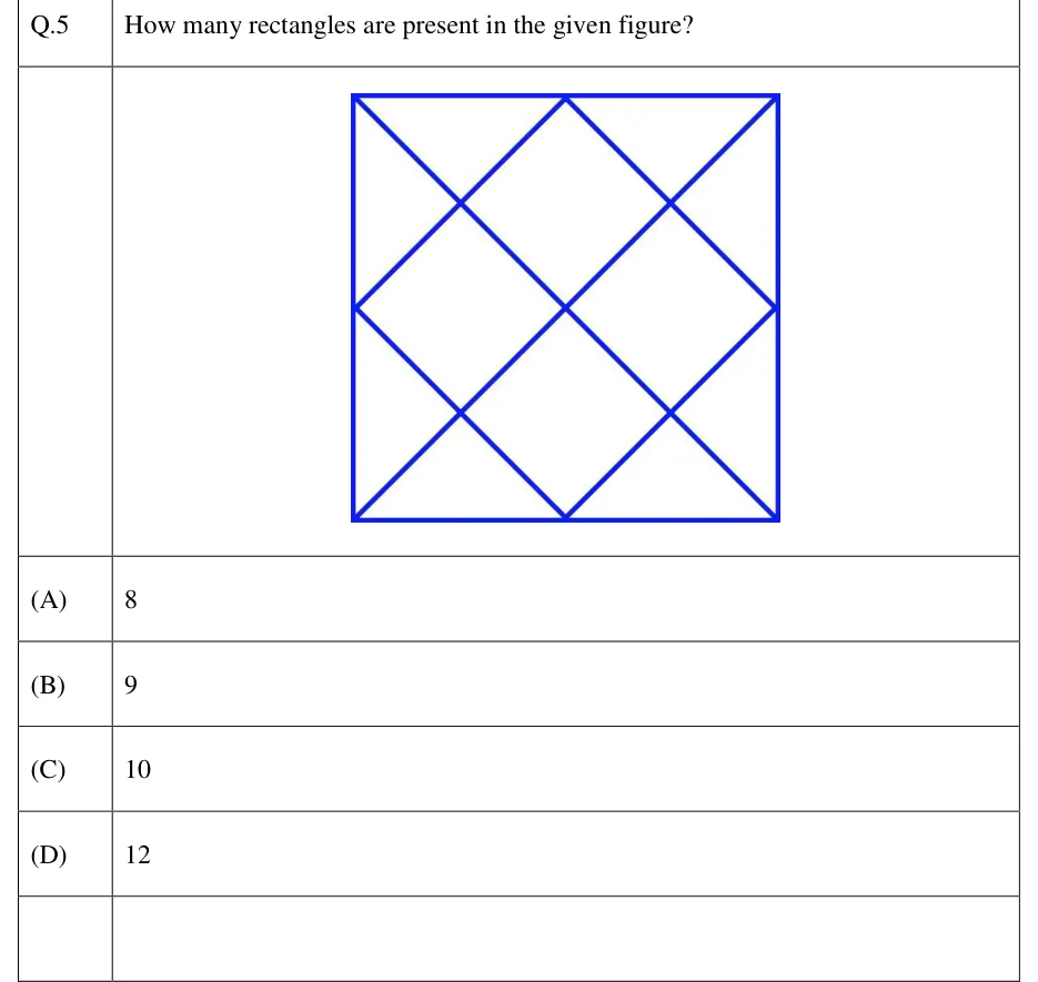 GATE 2023 EC GA question 5: A square outline (drawn in blue lines, no shading).