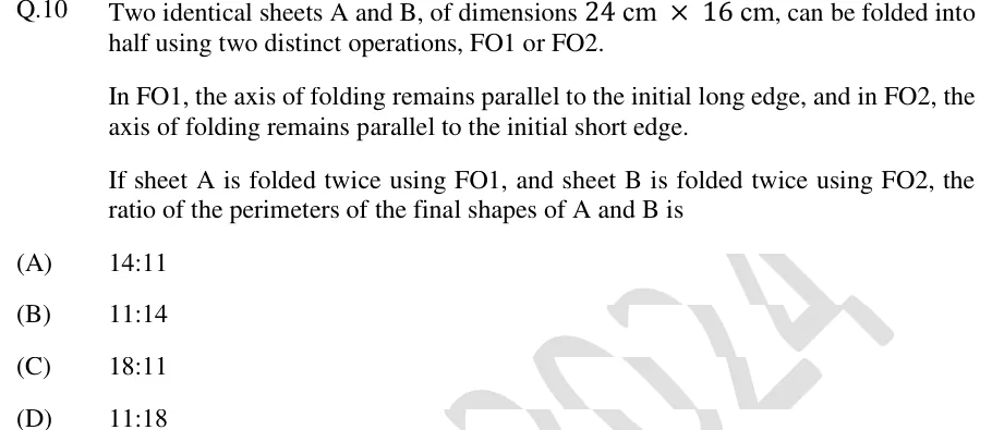 GATE 2024 EC GA question 10