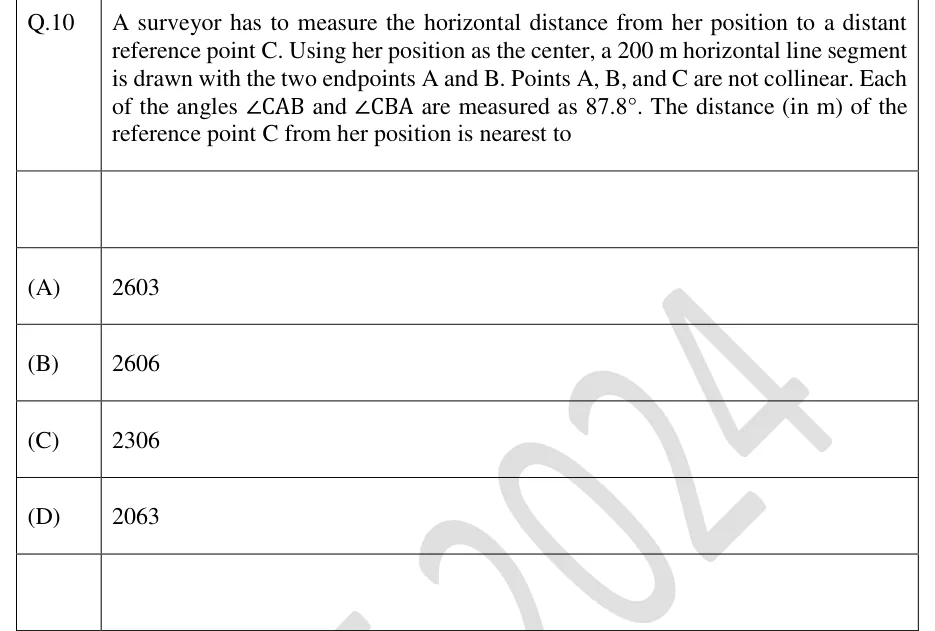 GATE 2024 EE GA question 10