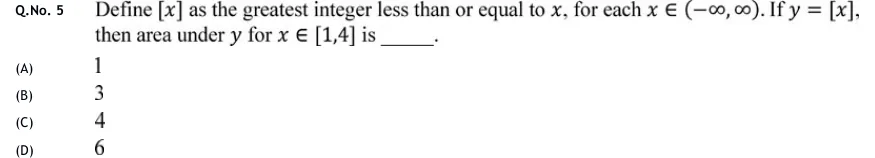 GATE 2020 IN GA question 5