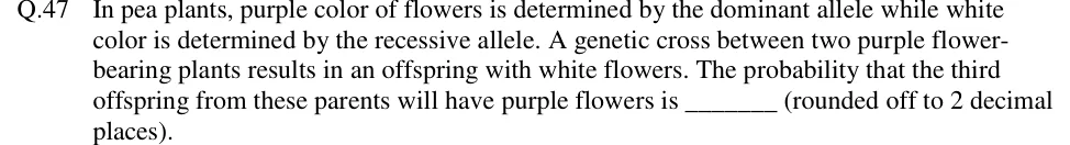 GATE 2019 BT question 47