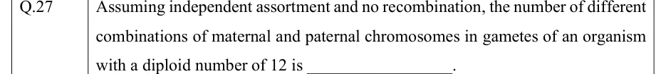 GATE 2022 BT question 27