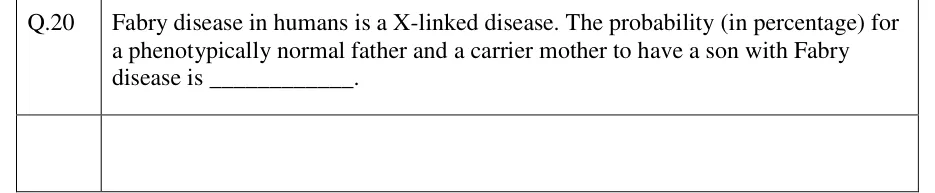 GATE 2023 BT question 30