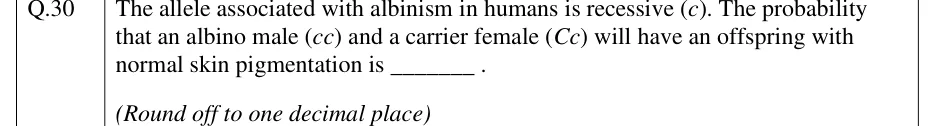 GATE 2025 BT question 30