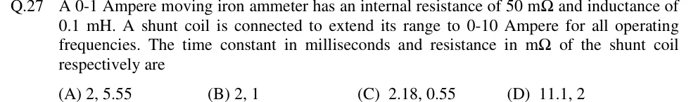 GATE 2018 EE question 27