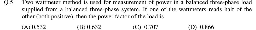 GATE 2018 EE question 5