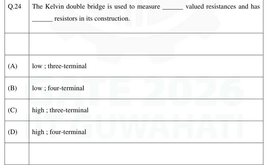 GATE 2026 IN question 24