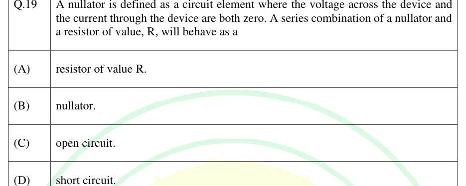 GATE 2025 EE question 19