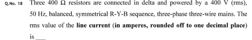 GATE 2020 IN question 18